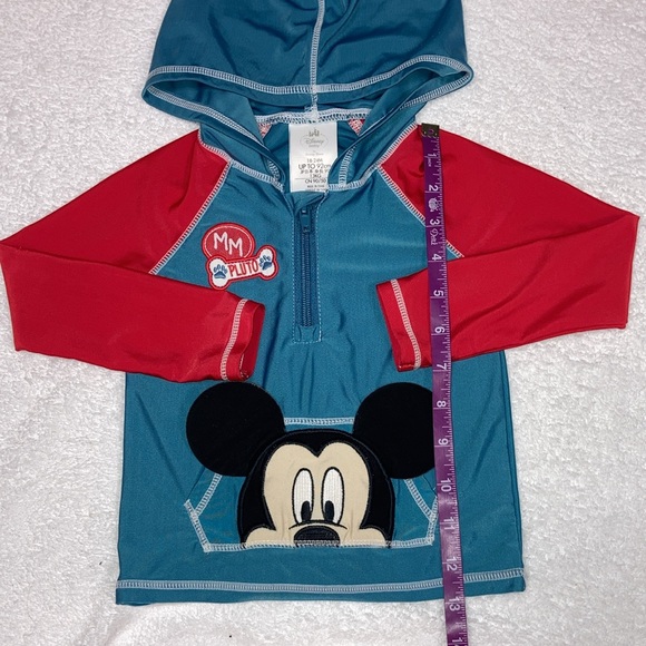 Disney Baby Mickey Mouse Rash Guard and swim trunks bathing suit 18/24m - Picture 6 of 10